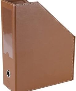 Magazinlik Suni Deri Masa Üstü Evrak Düzenleyici 23 * 30 * 9 cm. Taba