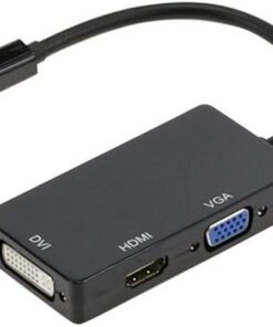 Mini Displayport To HDMI Dvi Vga Kablo Çevirici Dönüştürücü Thunderbolt Mini DP to HDMI Dvi Vga Adaptör