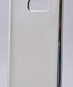 Galaxy S6 Edge Uyumlu Lazer Kesim Yumuşak Silikon Kılıf (Gümüş Rengi)