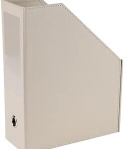 Magazinlik Suni Deri Masa Üstü Evrak/Dosya Düzenleyici 23 * 30 * 9 cm. Bej