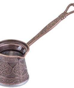 4 Zamak Döküm Kahve Cezvesi 3-4 Kişilik Bakır Rengi