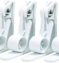 4 adet ayarlanabilir masa örtüsü mandalı, plastik masa örtüsü mandalı, masa örtüsü tutucu, bahçe, iç ve dış mekan için (RAP Beyaz)