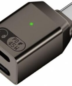 Type C to Type C ve Lightning 45W Hızlı Şarj Kulaklık Dönüştürücü OTGCL
