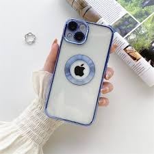 aks iPhone 14 uyumlu lens korumalı lazer kılıf mavi