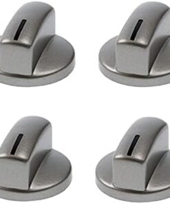 Bosch ve Siemens ile Uyumlu Ocak Fırın Düğmesi, 4'lü Set, Gri