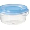 3 Lü Mini Boy Saklama Kapları Pratik Kullanım Özelliği Mavi Kapak 70 ml 3 Lü