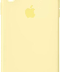 iPhone XS Max için Silikon Kılıf - Uçuk Sarı