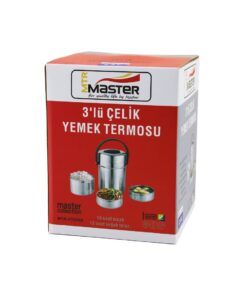 3LÜ ÇELİK YEMEK TERMOSU SEFER TASI 2LT