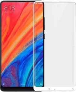 Xiaomi Mi Mix 2 Uyumlu Full Kaplayan Temperli 5D Ekran Koruyucu Cam (Beyaz)