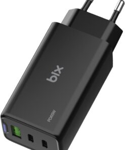 BX3P66G GaN 65W 2*Type-C PD 3.0 ve USB-A QC Üç Portlu Hızlı Şarj Cihazı (Siyah)