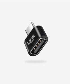 Macbook Android Windows Apple İle Uyumlu 3.0 USB - Type-C Dönüştürücü OTG Metal Adaptör Linktech O192 (SİYAH)