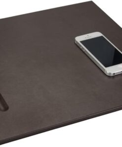 565-2 Sümen Takımı MDF Malzemeden Suni Deri Kaplı Tek Parça Pad Toplantı Sümeni 35x32 cm, Kahve