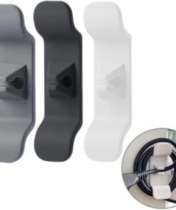 Home 6 Adet Yapışkanlı AirFrey Tost Makinesi ve Küçük Mutfak Aletleri İçin Kablo Düzenleyici, Pratik ve Temiz Görünüm Sağlayan, Kolay Montajlı Kablo Yönetim Seti