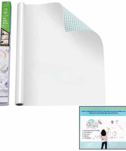 Kendinden Yapışkanlı Beyaz Tahta Pvc Folyo Sticker 60x200cm Kesilebilir Yazı Tahtası Çocuk Ofis Ders Okul