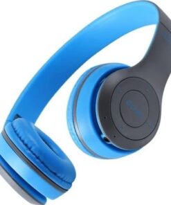 KABLOSUZ KATLANABİLİR KULAK ÜSTÜ MAVİ SOLO KULAKLIK WİRELESS