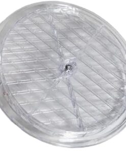 Havalandırma Cam Menfezi Şeffaf Çap 18 Cm