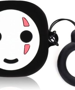 Samsung Galaxy Buds Live için Kılıf Cartoon Figürlü Silikon Crtn-Fgr-Nofce [Buds Live ile Uyumlu Kılıf - Mat Siyah]