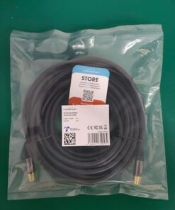 – 4K Anten Kablosu, Koaksiyel Kablolar – 10m – Dijital ve Analog TV için TV Kablosu, Metal Konnektörler – 0,5-20m arasında mevcut (Fişten Dişi Uca, DVB-C/DVB-T/DVB-S için, siyah)
