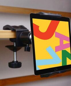Masa, Raf Tablet ve telefon Tutucu Sıkıştırmalı Ayarlanabilir Sehpa Sıra Raf Mobilya Kenarına Profesyonel Tutucu Kıskaçlı Stand Kolay Kurulum 4-13 inç Arası Cihazlar İçin Uygun B3