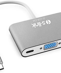SL-USB-C66 Type-C to VGA+usb3.0+pd Kablo