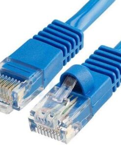 Tkz Cat605M 5 Metre Cat6 Rj45 Lan Kablosu UÇLARI FABRİKASYON TAKILI Bilgisayar Modem Mavi İnternet Ethernet Kablosu (5 Metre)