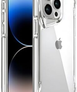 iphone 12-12 Pro için Defend Serisi Kristal Berraklığında Ultra Şeffaf Arkası Sert Polikarbonat Kenarları Yumuşak Silikon Super Koruyucu Özellikli Kılıf (Şeffaf, 12-12 Pro)