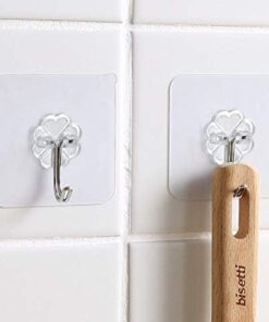 Yapışkanlı Şeffaf Askı 5 li Set