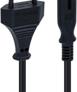 ELEKTRONİK Universal 2Pin Güç Kablosu, PS3 / PS4 / PS5 / XBox Series S-X Uyumlu Güç Kablosu 1.5 Metre 2Pin Güç Kablosu Projeksiyon - Monitör - Tv