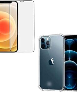 iPhone 12 Pro Max Seramik Nano Ekran Koruyucu Ve Tıpalı Kılıf 2İn1 Seramik Nano Ekran Koruyucu HD şeffaf koruyucu film Ceramic Nano Ekran Koruyucu, kamera koruması, Seramic Ekran Koruyucu