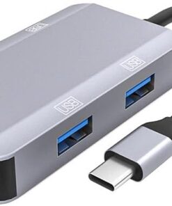 MT87 6in1 USB 3.1 Type-C Çoklayıcı OTG Kart Okuyucu Mac iPhone 15 16 ile Uyumlu Metal Kasa