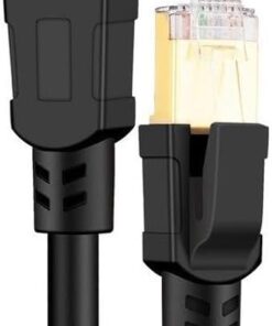 Tkz 1752 Cat8 10 Metre 40Gbps S/Ftp 2000MHz Yüksek Hızlı 26 AWG kablo, S/Ftp Esnek Korumalı Bükümlü Çift 25/40 Gb/sn RJ45 8P8C Altın Kaplama Cat8 İnternet Kablosu (10 METRE CAT8 1752)