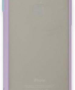 GİYİM & AKSESUAR iPhone 7/8 / SE 2020 ile uyumlu ürün Kenar Tuşları Renkli Kamera Korumalı Transparan Kılıf (Lila)