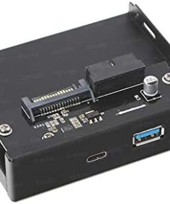 19pin USB 3,0 Anakart Bağlantısı - USB 3,1 Type-C + USB 3,0 Dönüştürücü 3,5" Ön Panel (DK-AC-U31FR)