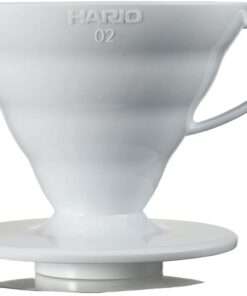 V60 02 Dripper, Kahve Damlatıcı, Beyaz Plastik