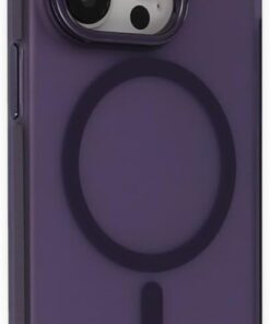 GİYİM & AKSESUAR iphone 14 Pro Max (6.7) ile uyumlu arka kısmı mat açılır Metal kamera çerçeveli Magsafe özellikli stantlı anti shock Frost kılıf (Derin Mor, iphone 14 Pro Max (6.7))
