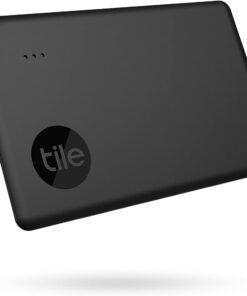 Slim Smart Tag, Siyah, Bluetooth Takip Cihazı, Cüzdan, Bagaj Etiketleri için Eşya Bulucu, 76 Metre Mesafeye Kadar, Suya Dayanıklı, iOS ve Android Uyumlu