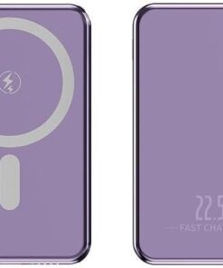 5000 Mah 15W Manyetik Wireless Powerbank Mor PB-54