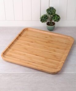 Bambu Lüx Kare Servis 30 * 30cm, Sunumluk & Çerezlik Sunum Tabağı