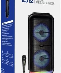 1800 Mah 6,5 Mikrofonlu Led Işıklı Bluetooth Hoparlör BTS-95
