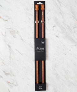Mia Rosewood El Yapımı Ahşap Örgü Şişi 9.0 mm, 36 cm