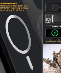 Spigen iPhone 15 Pro Max Kılıf Parallax Mag MagSafe özellikli Matte Black - ACS06614