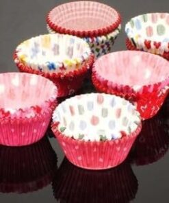 Home 100 Adet Desenli Cupcake Kalıbı,Renkli Browni Ve Muffin Kabı,Kağıdı