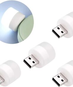 Mini LED lambalar, okuma ışığı, USB gece lambası, mobil LED, bebek uykusu, mobil şarj lambaları için küçük yuvarlak ışıklar (4 ADET)