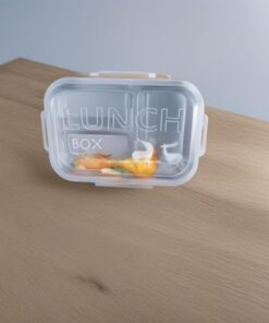 650 ml Hybrid Bento Box - BPA'sız Plastik Gövde, 3 Bölmeli Paslanmaz Çelik Çok Amaçlı Yemek Kabı 2347 (Pembe)