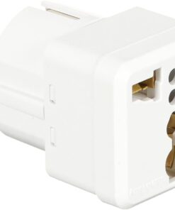 Home Evrensel Adaptör Seyahat Fişi Beyaz AB Normu - 250V AC 10~16A İngiliz ve Amerikan Fiş Dönüştürücü Priz Adaptör