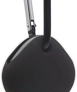 Samsung Galaxy SmartTag İle Uyumlu Kancalı Silikon Koruma Şık ve Ergonomik Tasarım Kılıf, Siyah