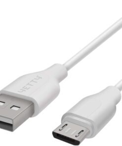 Çok Amaçlı Kısa Şarj ve Veri Aktarım Kablosu, 20 cm, Hızlı Şarj Destekli, 2.1A, PVC Kaplı, Kutulu, Doğa Dostu (Micro USB)