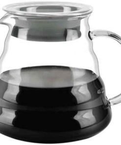 Cam Drip Kahve Servis Sürahisi - Drip Coffee Server - 600 ml - Isıya Dayanıklı Borosilikat Cam, Çok Renkli
