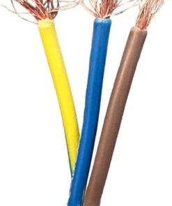 3'LÜ GRUP PRİZ 3x2,5 MM CCA TTR SİYAH RENK TOPRAKLI KAUÇUK SEYYAR ELEKTRİK KABLOSU 10 METRE