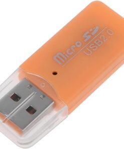 Micro SD Kart Okuyucu SDXC TF USB 2.0 T-Flash MicroSD TransFlash Hafıza Kartı Okuyucu Adaptör Yazıcı Mini Android Telefon Kamera PDA MP3 MP4 PC Mac Tablet TV Kutusu Uyumlu (TURUNCU)